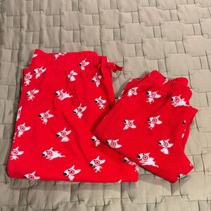 Target Wondershop, Adult & Kid matching Flannel Pajama Pants, Size M in both
